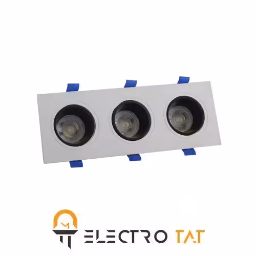 قاب هالوژن سه خانه ABS کد 1585