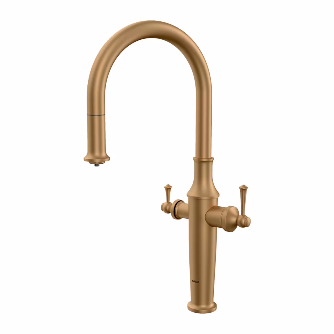 شیر ظرفشویی شاوری دومنظوره کسری مدل اسپوزا طلایی مات