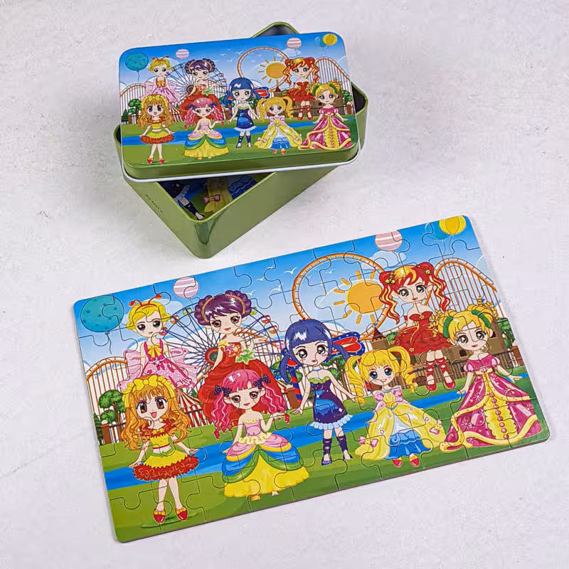 پازل شهر بازی قوطی فلزی 60 تکه کد jd6072