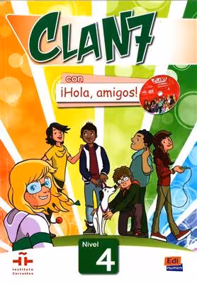 دانلود کتاب Clan 7 con ¡Hola, amigos! 4   MP3