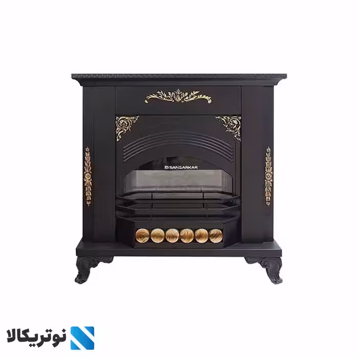 بخاری گازی شومینه دکوراتیو 24000 سنگرکار مدل آگاتا-AGATA