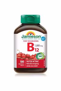 قرص زیرزبانی ویتامین B12 برند Jamieson - بسته 100 عددی