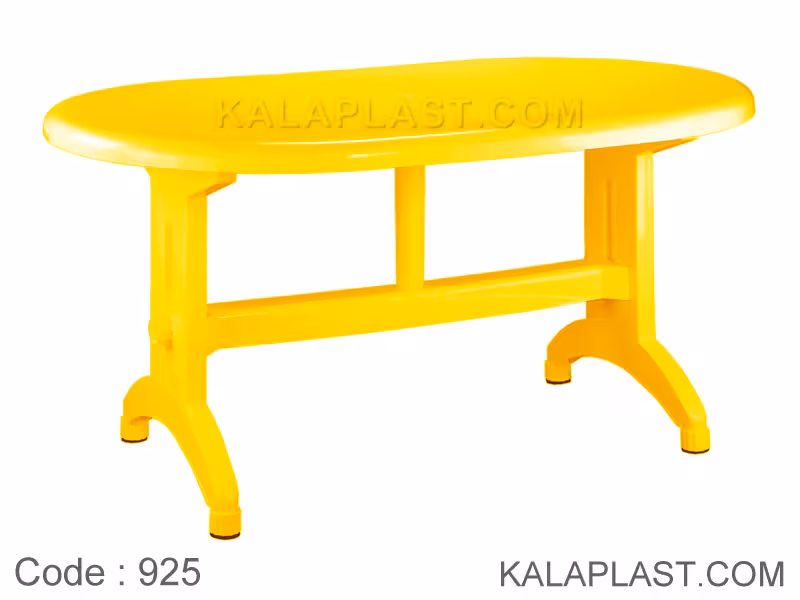 میز 6 نفره بیضی متوسط پلاستیکی کد 925