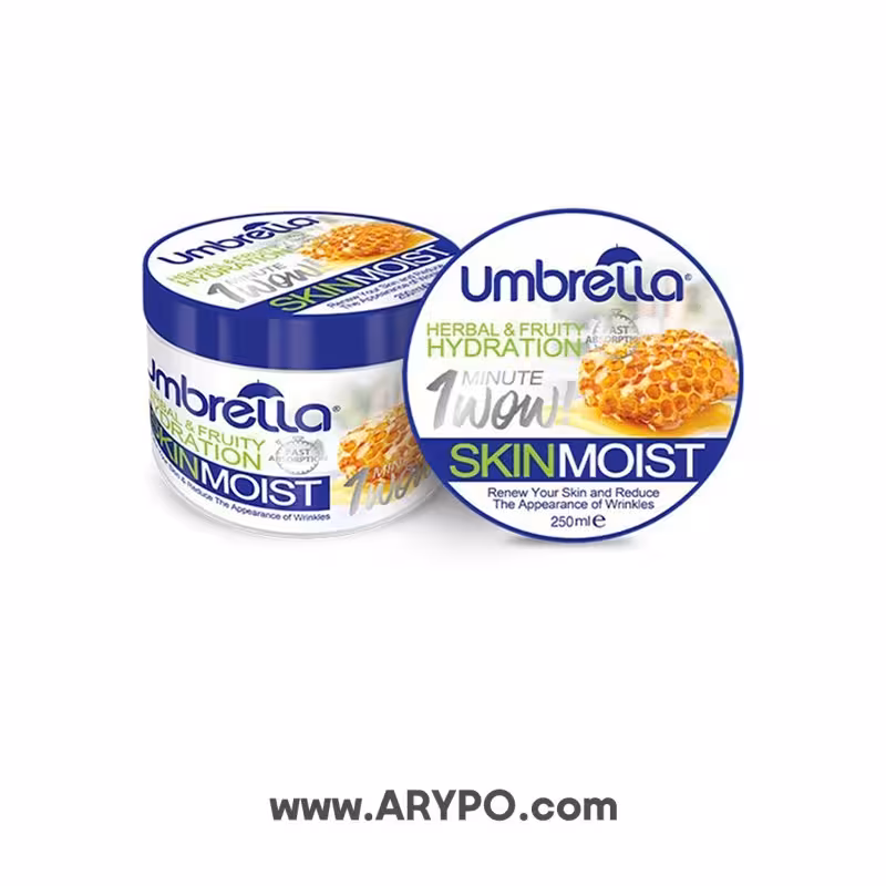 کرم مرطوب کننده و آبرسان آمبرلا حاوی عصاره شیر و عسل