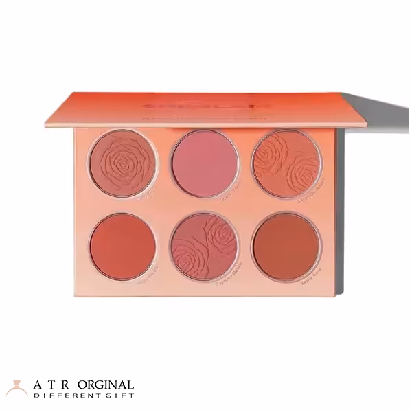 رژ گونه 6 رنگ شیگلم مدل Floral Flush شماره 02