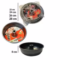 قالب تفلون گرد شیفون دار 4 تایی yaprak