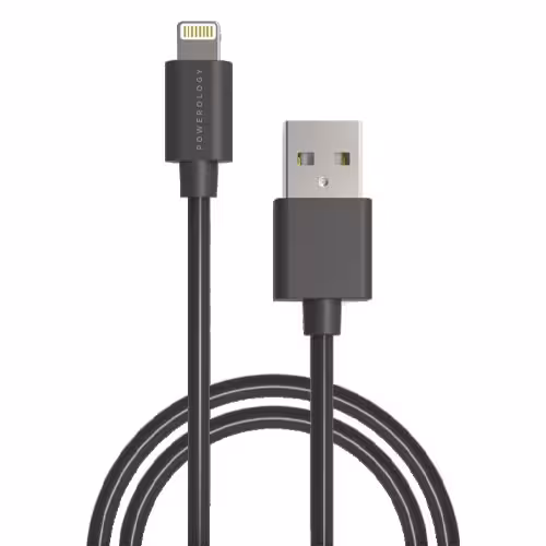 کابل شارژ USB به لایتنینگ 3 متری پاورولوژی مدل Powerology P3BLBK