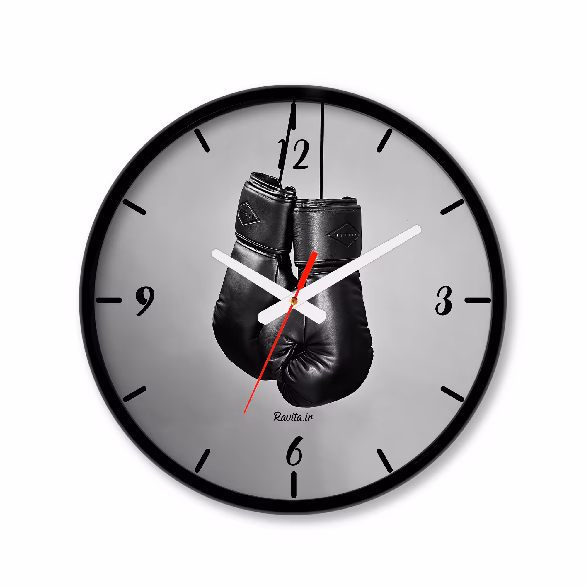 ساعت دیواری کوچک راویتا طرح مبارز بوکس - Boxing Fighter کد 3694