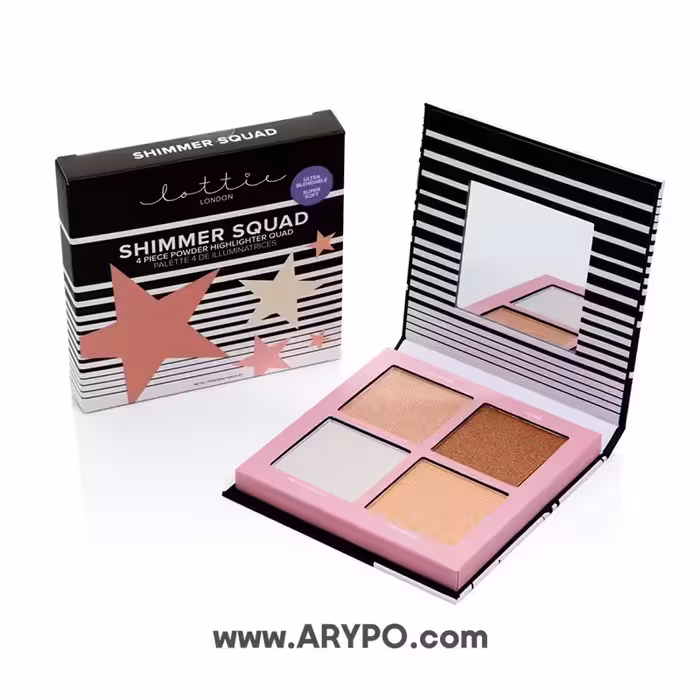 پالت هایلایتر 4 رنگ لوتی مدل  SHIMMER SQUAD