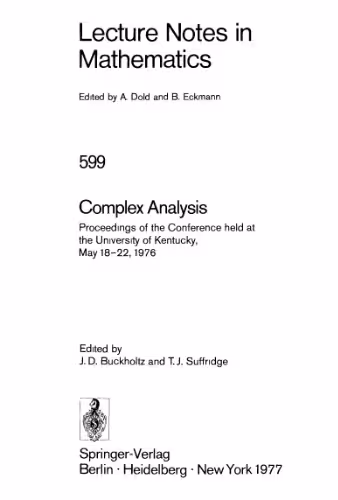 خرید و دانلود نسخه کامل کتاب Complex Analysis: Proceedings of the Conference held at the University of Kentucky, May 18–22, 1976