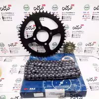ست دنده ( طبق ) زنجیر جلو و چرخ عقب همراه با زنجیر موتور اپاچی 200 اصلی