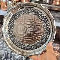 سینی کروم طرح رز نفیس زنجان ( 3 سایز ، نانو شده )