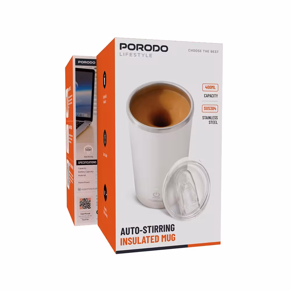 ماگ هوشمند پرودو مدل Insulated Mug Auto-Stirring با همزن خودکار