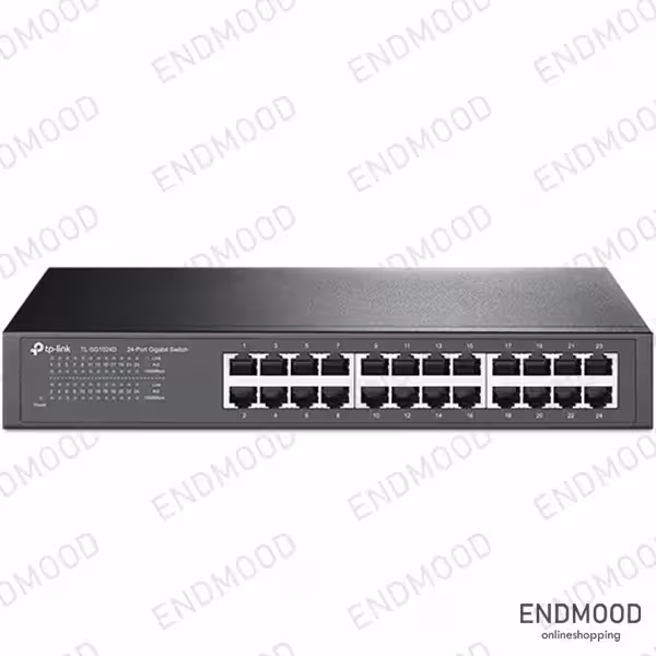 سوئیچ رومیزی/ رکمونت TP-LINK مدل TL-SG1024D با 24 پورت گیگابیتی