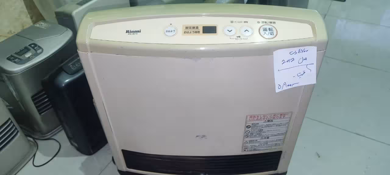 بخاری گازی برقی ژ اپنی مدل2012 وات 4700   دست دوم