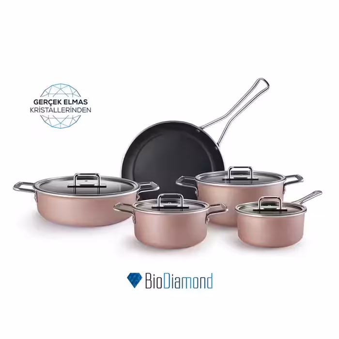 سرویس قابلمه 9 پارچه کاراجا Mastermaid BioDiamond برنز