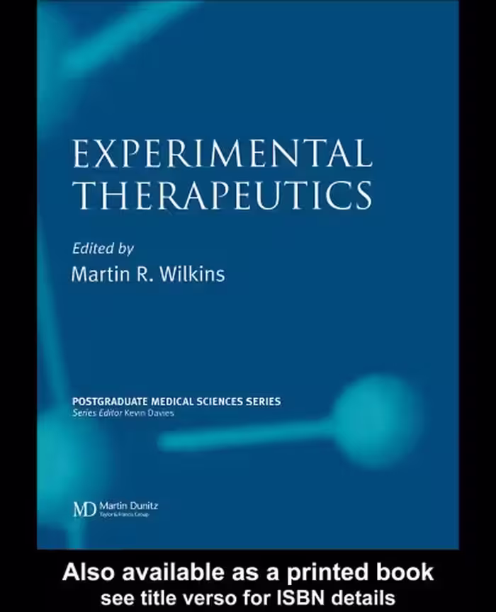 خرید و دانلود نسخه کامل کتاب Experimental Therapeutics