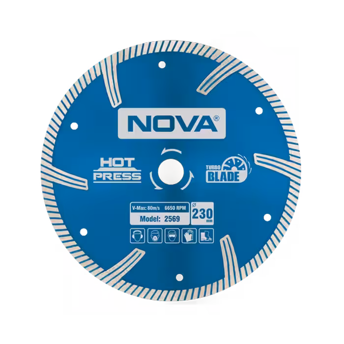 صفحه گرانیت بر توربو الماسه 230 میلیمتری نووا مدل 2569