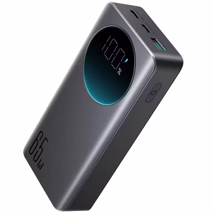 پاوربانک 20000 میلی‌آمپر Type-C و USB فست شارژ 65 وات جویروم مدل JR-PBF04