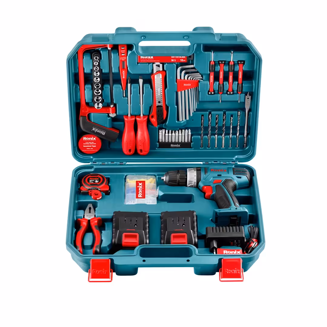 مجموعه 53 عددی دریل شارژی 18 ولت رونیکس مدل RS-8018