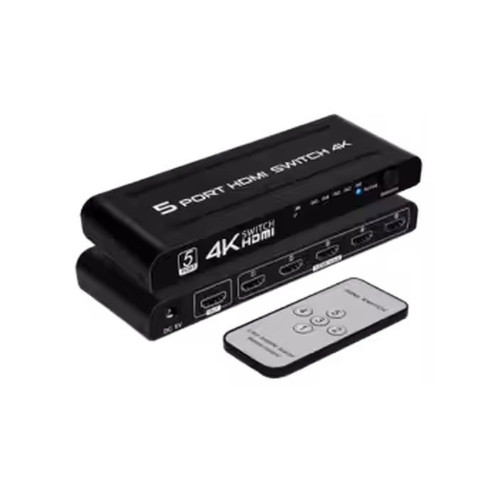 ارسال فوری   ضمانت اصالت کالا   سوئیچ 5 پورت HDMI مدل 4K501 ویکینگ V-King 4K501 Switch