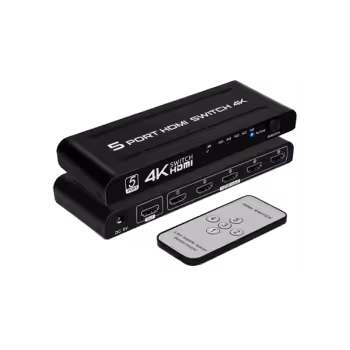 ارسال فوری   ضمانت اصالت کالا   سوئیچ 5 پورت HDMI مدل 4K501 ویکینگ V-King 4K501 Switch