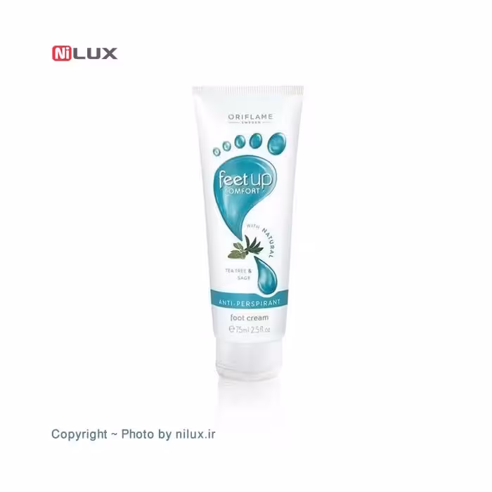 کرم مرطوب کننده پا اوریفلیم مدل Tea Tree & Sage حجم 75 میلی لیتر