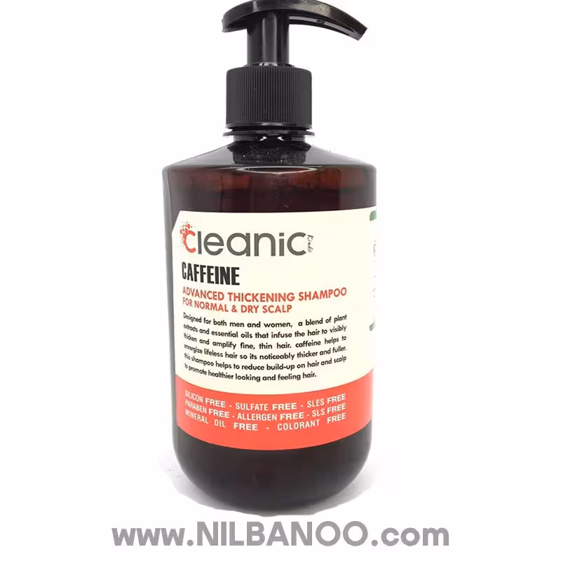 شامپو بدون سولفات کافئین کلینیک کیندی پوست سر خشک