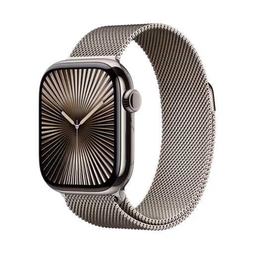 اپل واچ سری 10 تیتانیومی نچرال با بند میلانس لوپ