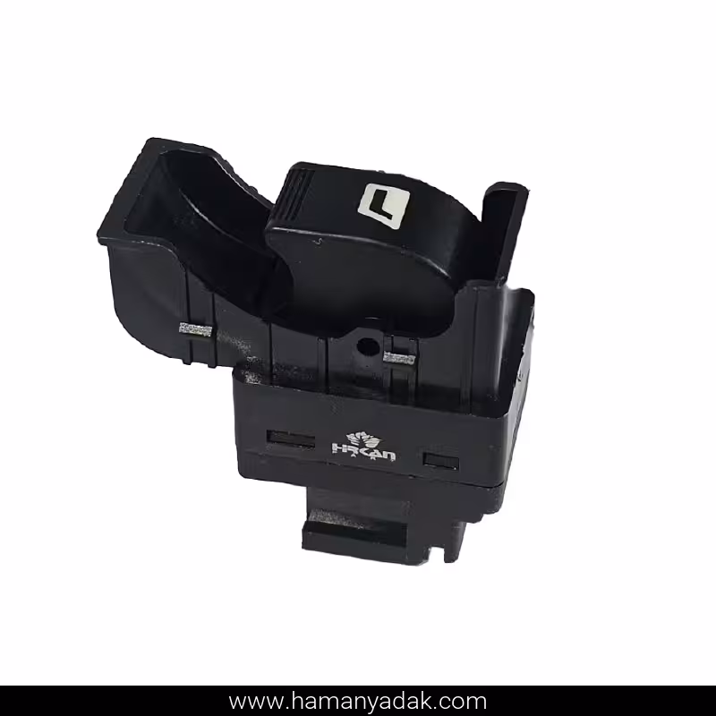 کلید شیشه بالابر پژو پارس تک پل نور سفید برند هیرکان