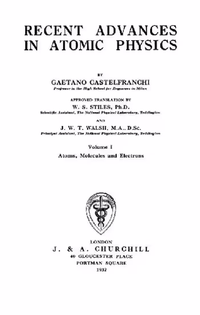 خرید و دانلود نسخه کامل کتاب Recent Advances in Atomic Physics