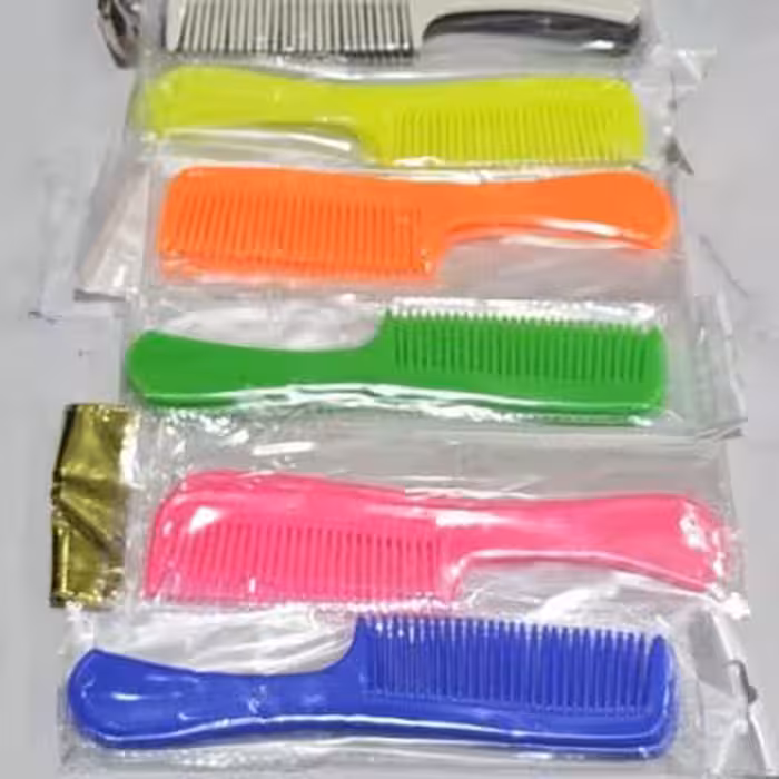 شانه رنگی دسته دار موادنو تک سلفون