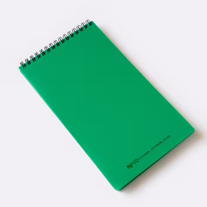 دفترچه طلقی سبز پاپکو (PAPCO)