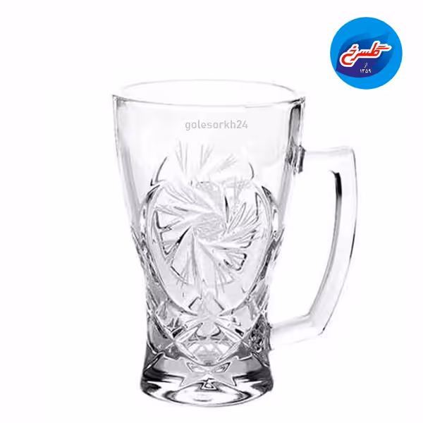 لیوان بلند دسته دار خورشیدی بسته 6 عددی