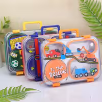 قیمت و خرید ظرف غذا 2 طبقه 4 خانه طرح انیمیشن کد 7158