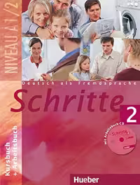 شریته 2 | کتاب آلمانی Schritte 2 Kursbuch Arbeitsbuch (A1.2)