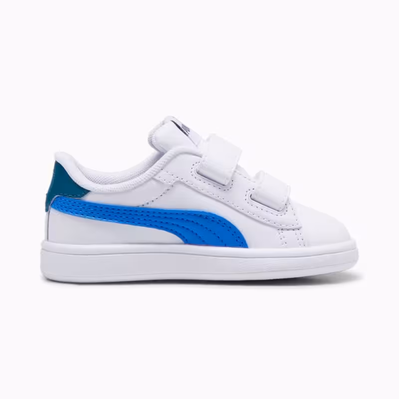 قیمت و خرید کفش جوانان سفید، آبی پوما مدل Smash 3.0 Leather V Sneakers Baby اورجینال