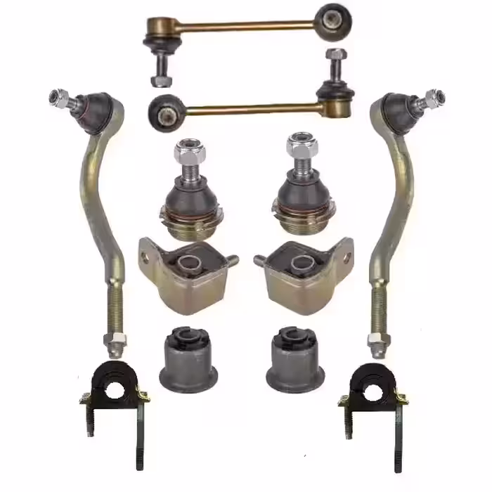 جلوبندی کامل سمند دنا امیرنیا 12 قطعه با لاستیک چاکدار وپیچ و بست اصل