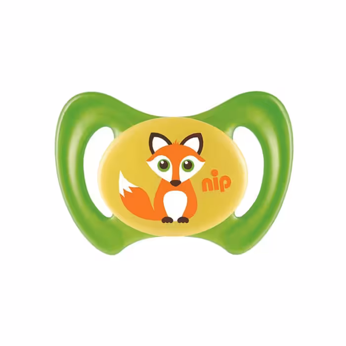 پستانک 5  نیپ Nip مدل Miss Denti رنگ سبز طرح روباه سایز 2