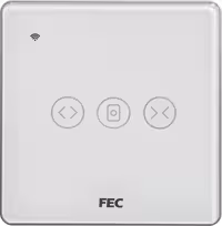 کلید پرده وای فای لمسی FEC بدنه سفید کد CSW