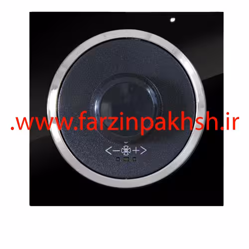 کلید دیمر فن(جدید) توکار دلند مدل آوا پلکسی قاب مشکی