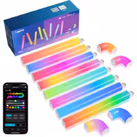 Lepro WL1 AI Smart RGB Wall Lights with LightBeats Music Sync – 8Pcs