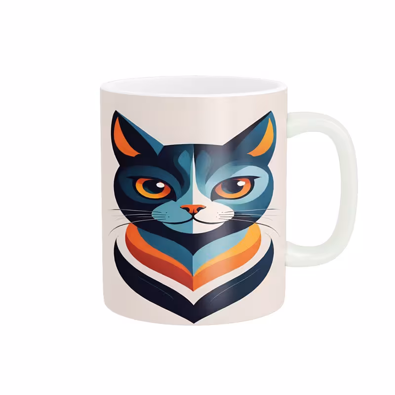 ماگ مدل گربه اهلی کد 1384