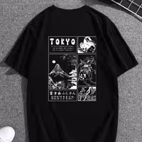 تیشرت لانگ طرح توکیو