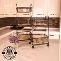 BVK بی وی کی  کاریزما جا سیب پیاز و سوپر اشپزخانه 2 طبقه مشکی  VK401602