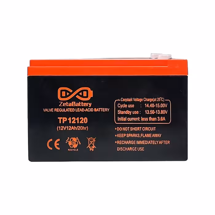   باتری یو پی اس 12 ولت 12 آمپر ساعت زتاباتری مدل TP12120 