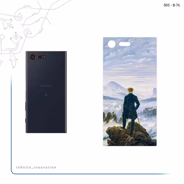 برچسب پوششی ماهوت مدل Wanderer above the Sea of Fog مناسب برای گوشی موبایل سونی Xperia X Compact