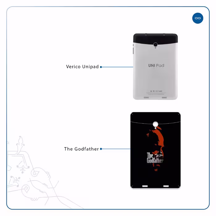 برچسب پوششی ماهوت مدل The Godfather مناسب برای تبلت وریکو Unipad