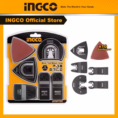 لوازم جانبی ابزار همه کاره اینکو مدل AKTMT1502-15-pcs/set مجموعه 15 عددی 