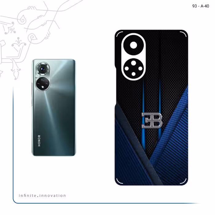 برچسب پوششی ماهوت مدل BUGATTI مناسب برای گوشی موبایل آنر 50